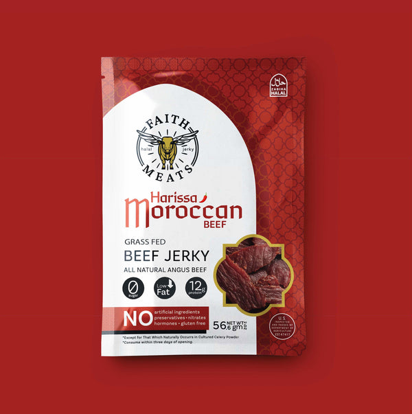 Our Harissa Moroccan Sugar-Free Grass-Fed Beef Jerky