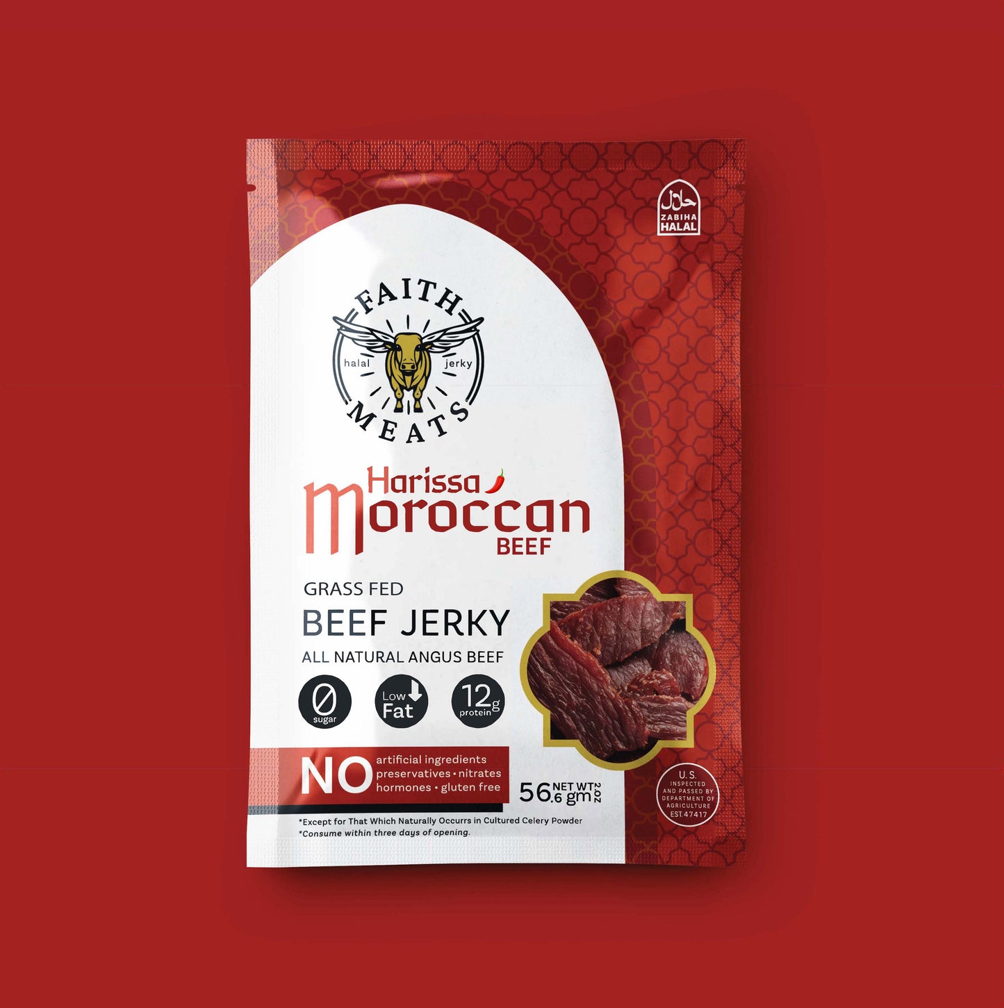 Harissa Moroccan Beef Jerky