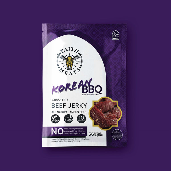 Halal Korean BBQ Grass Fed Angus Beef Jerky